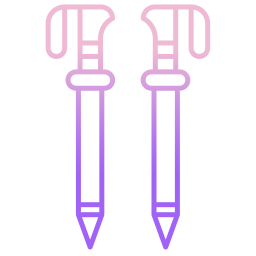bastoncini da sci icona