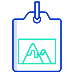 Ski pass icon