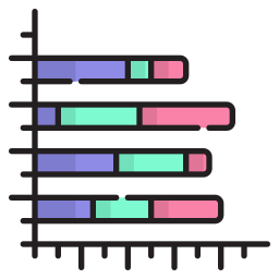 diagramme à bandes Icône