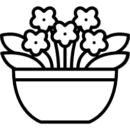 blumen in einem topf icon