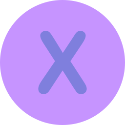 Letter x icon