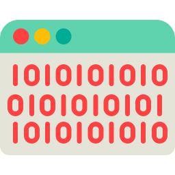 Binary code icon