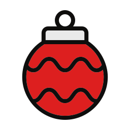 Christmas ball icon