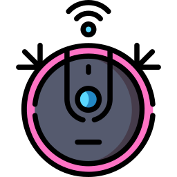 Robot vacuum cleaner icon