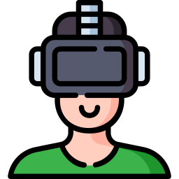 Virtual reality glasses icon