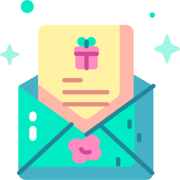 Christmas card icon