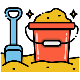 Sand bucket icon