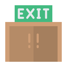 Exit door icon