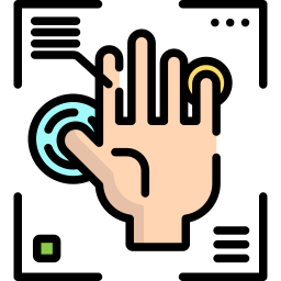 Fingerprint scan icon