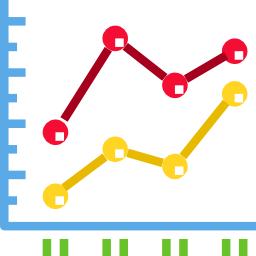 Line chart icon