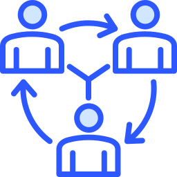 travail en équipe Icône