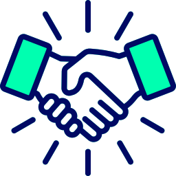 partnerschaftshändedruck icon