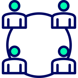 lavoro di squadra icona
