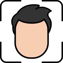 Face scanner icon