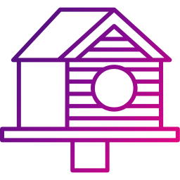 Bird house icon