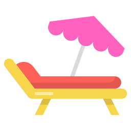 Deck chair icon