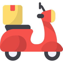 Delivery bike icon