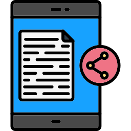 Sharing content icon
