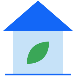 Eco house icon