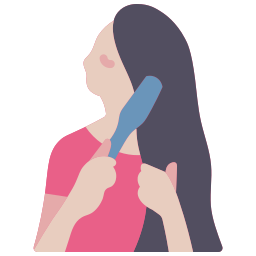 Hair brush icon