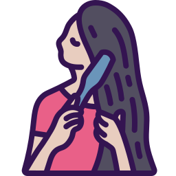 Hair brush icon