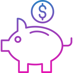 Piggy bank icon