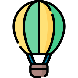 Hot air balloon icon