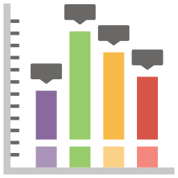 gráfico de barras Ícone