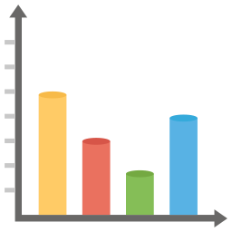 gráfico de barras Ícone