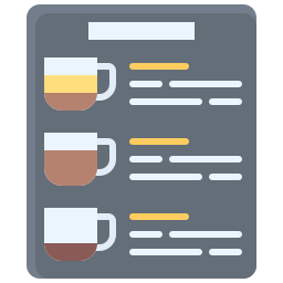 Coffee menu icon