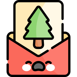 Christmas card icon