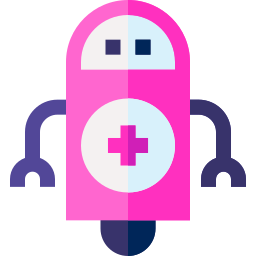 Medical robot icon