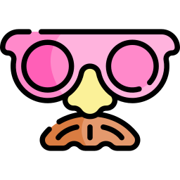 Fake glasses icon