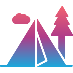 Camping zone icon