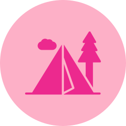 Camping zone icon