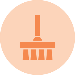 Cleaning brush icon