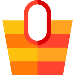 Beach bag icon