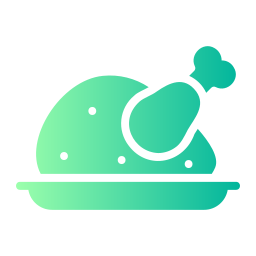 Roast chicken icon