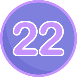 Twenty two icon