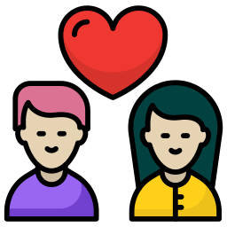 Wedding couple icon