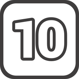 Number 10 icon