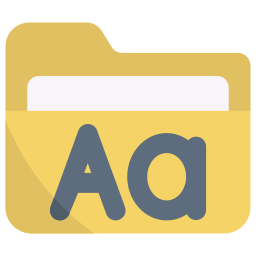 schriftart icon