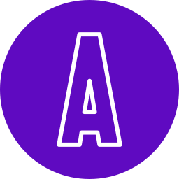 Letter A icon