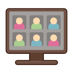 Online meeting icon