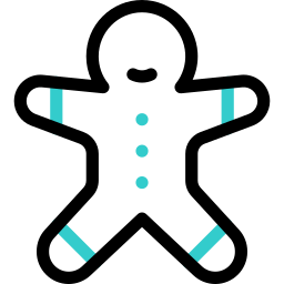 bonhomme en pain d'épice Icône
