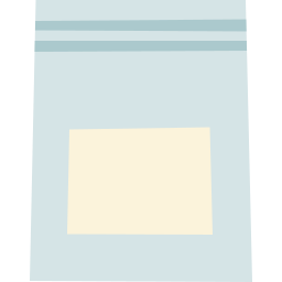 Zip bag icon