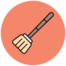 Cleaning brush icon