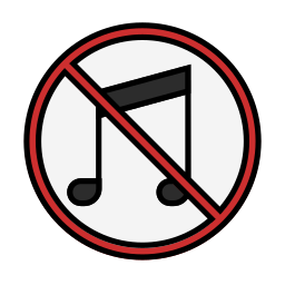 No music icon