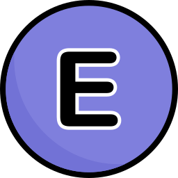 Letter e icon