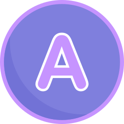 Letter A icon